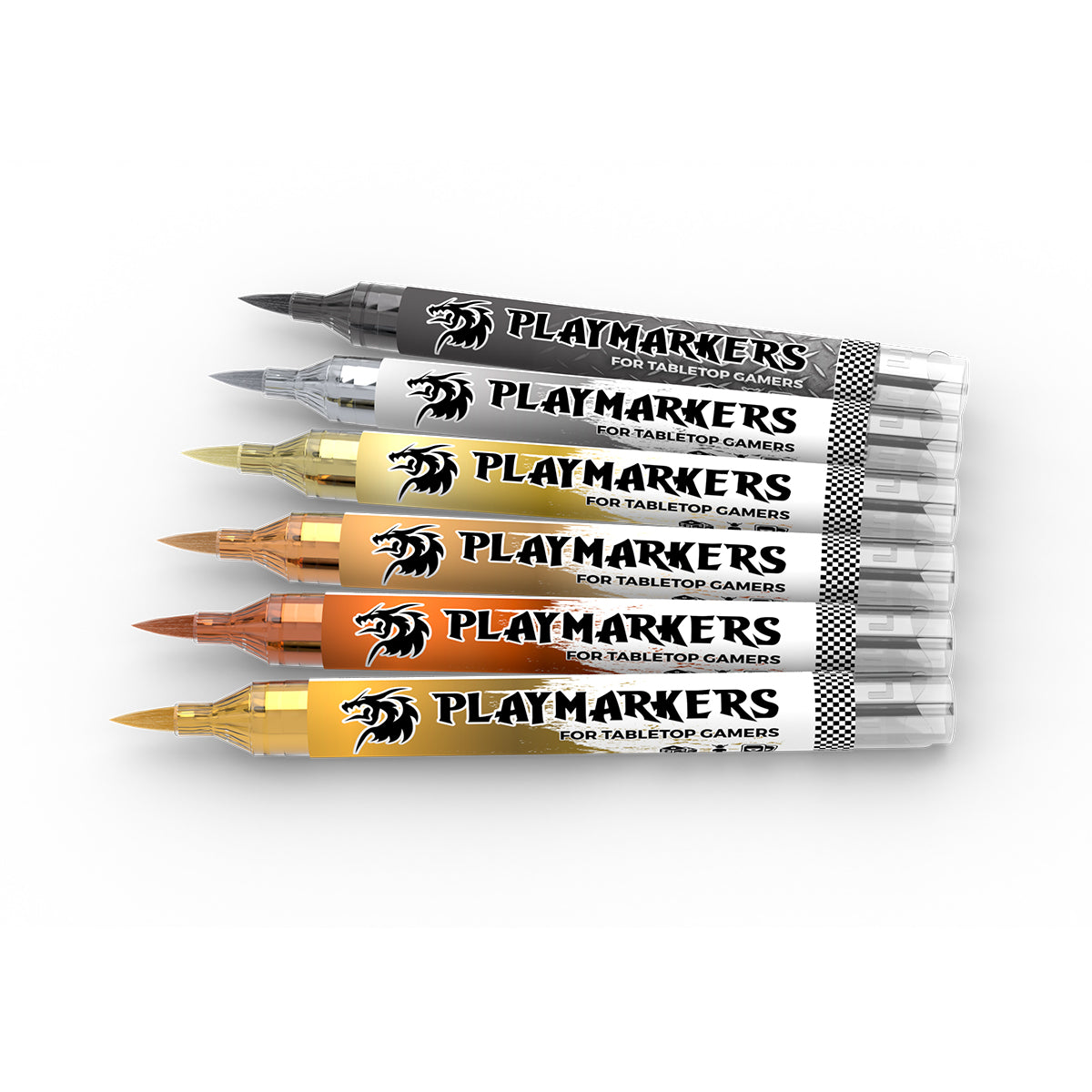 AKM105 - PLAY MARKERS SET - FULL METAL  - SET OF 6