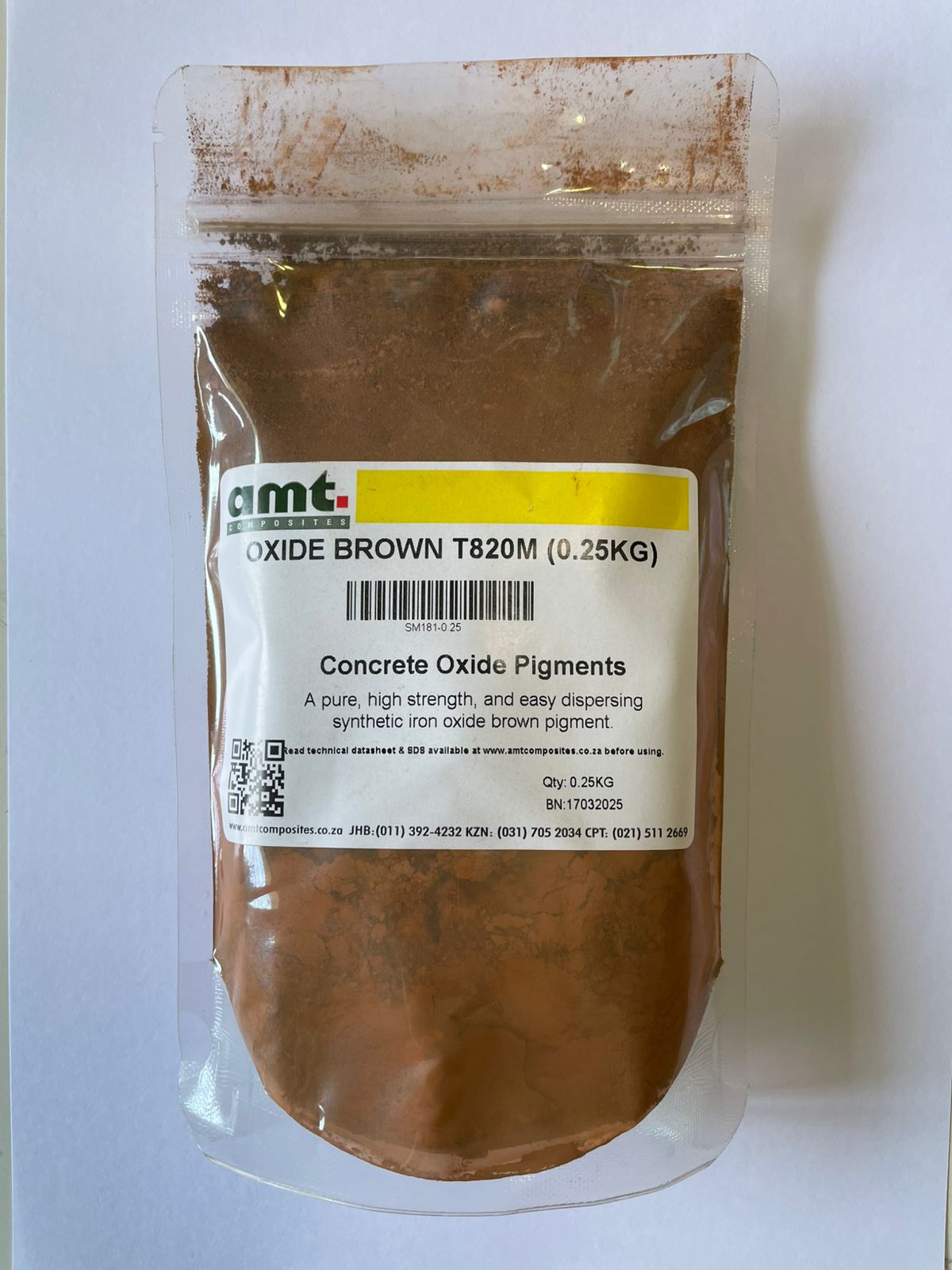 Brown Oxide Colour for Concrete T820M – 0.25kg