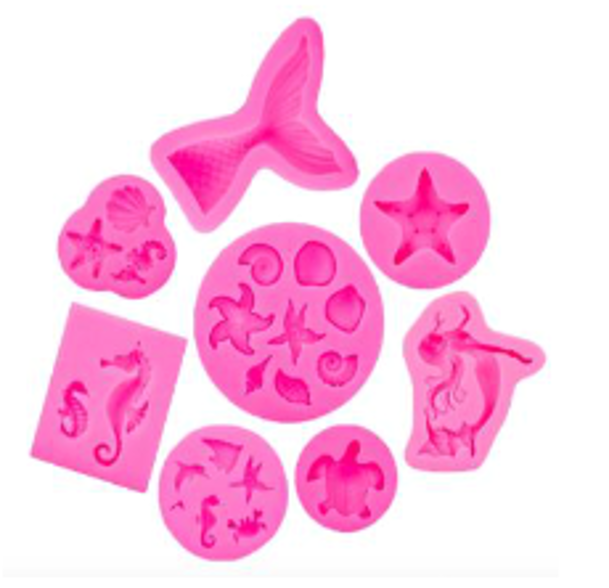 C033 - Sea Themed Mould Set (8 moulds)