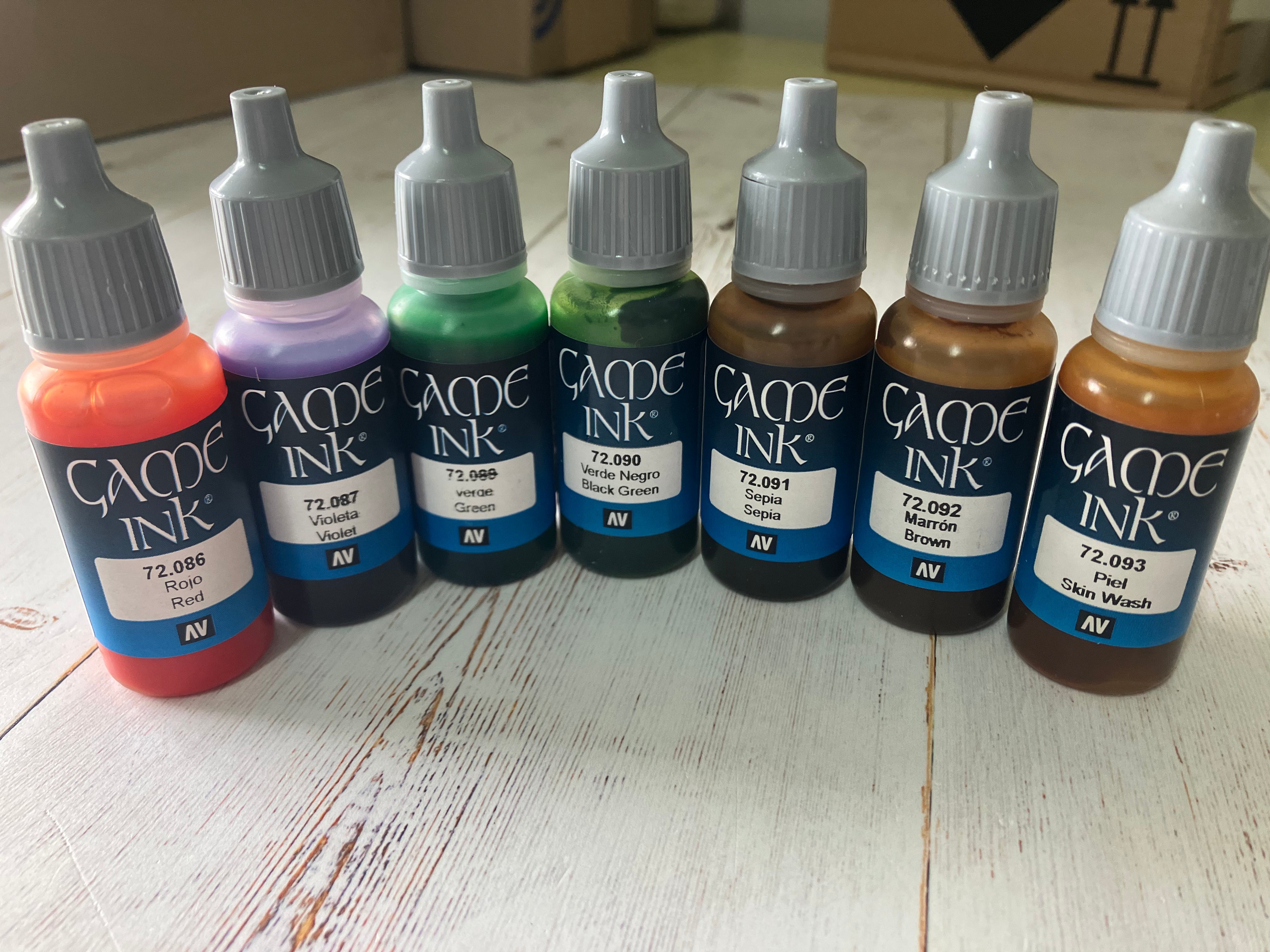 SUPER SALE - Game Ink Set - 7 Colors -  PRICED TO GO!!