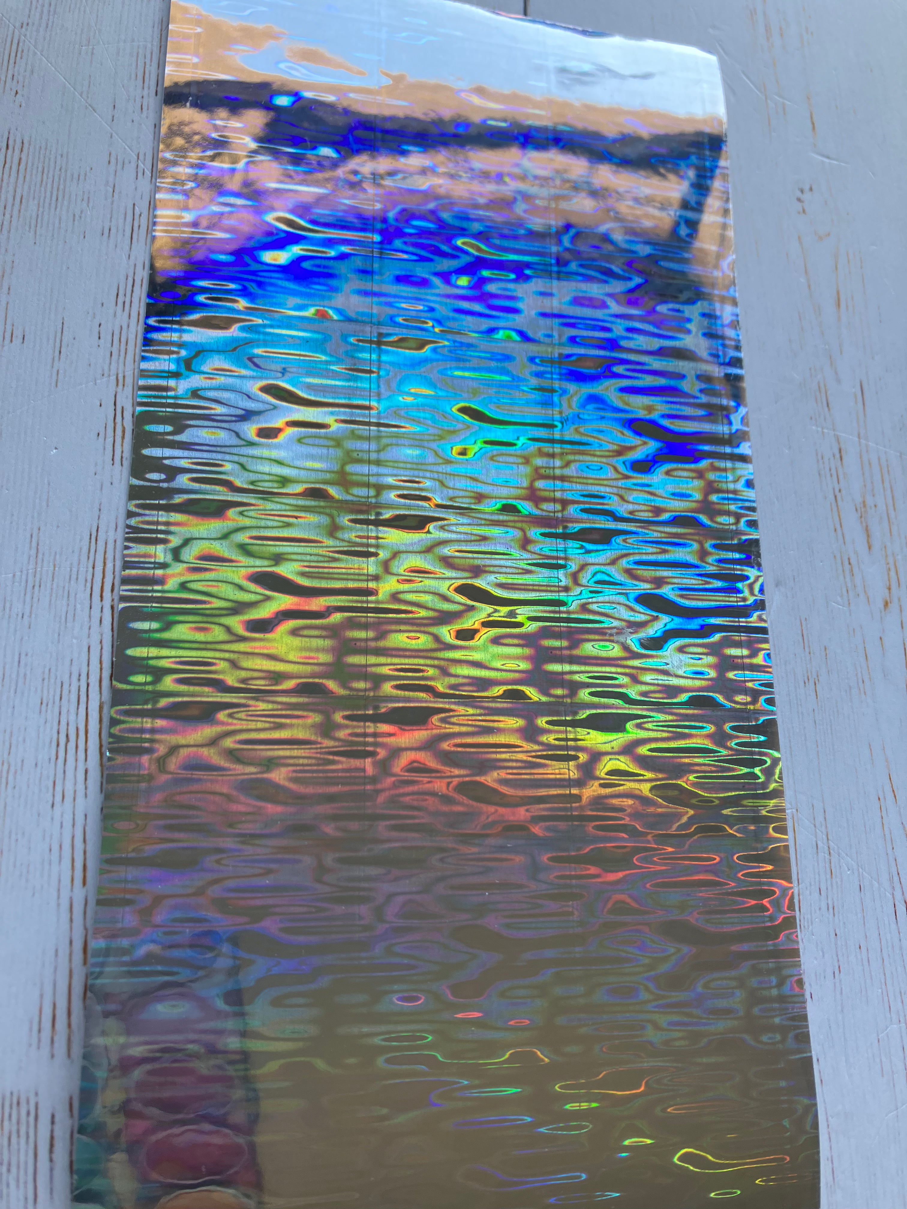 9 Pieces of Holographic Vinyl Sheets 20 cm x 10 cm x 0.2mm