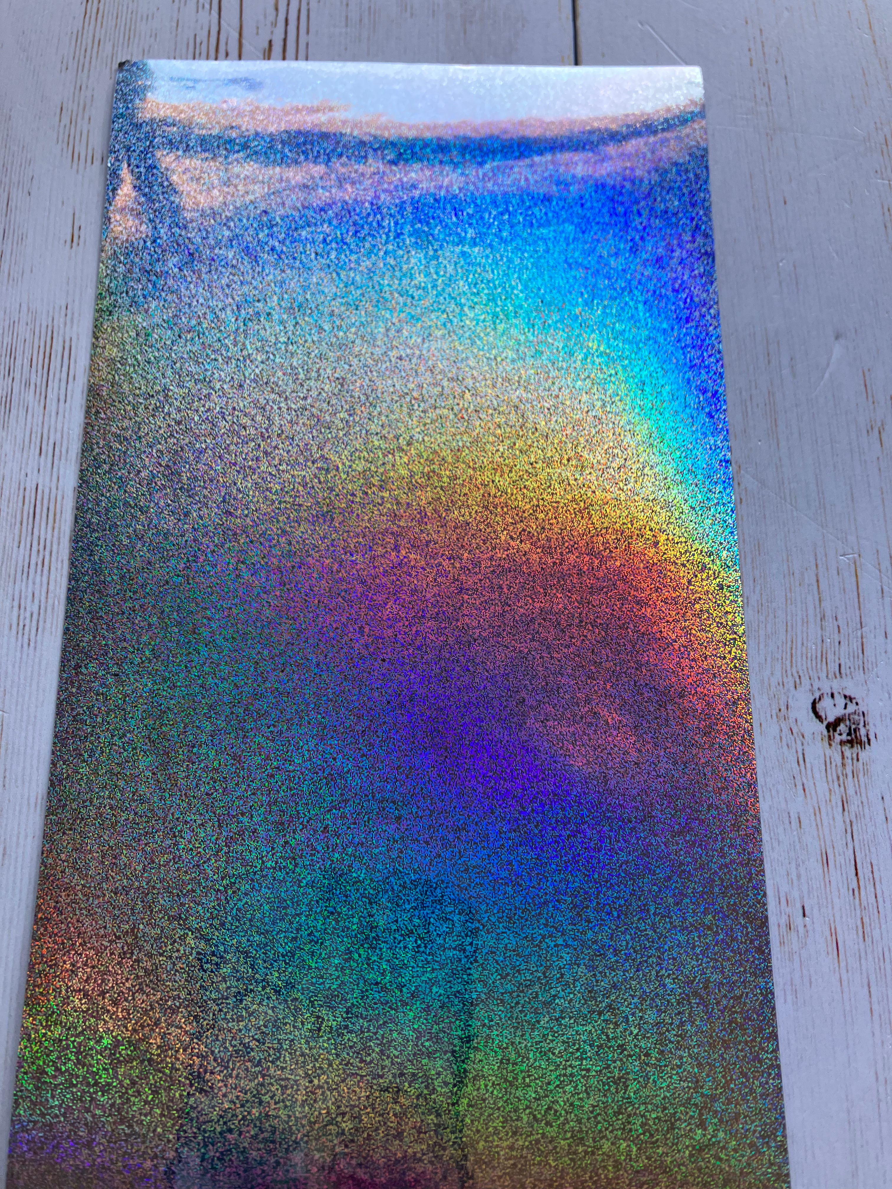 9 Pieces of Holographic Vinyl Sheets 20 cm x 10 cm x 0.2mm