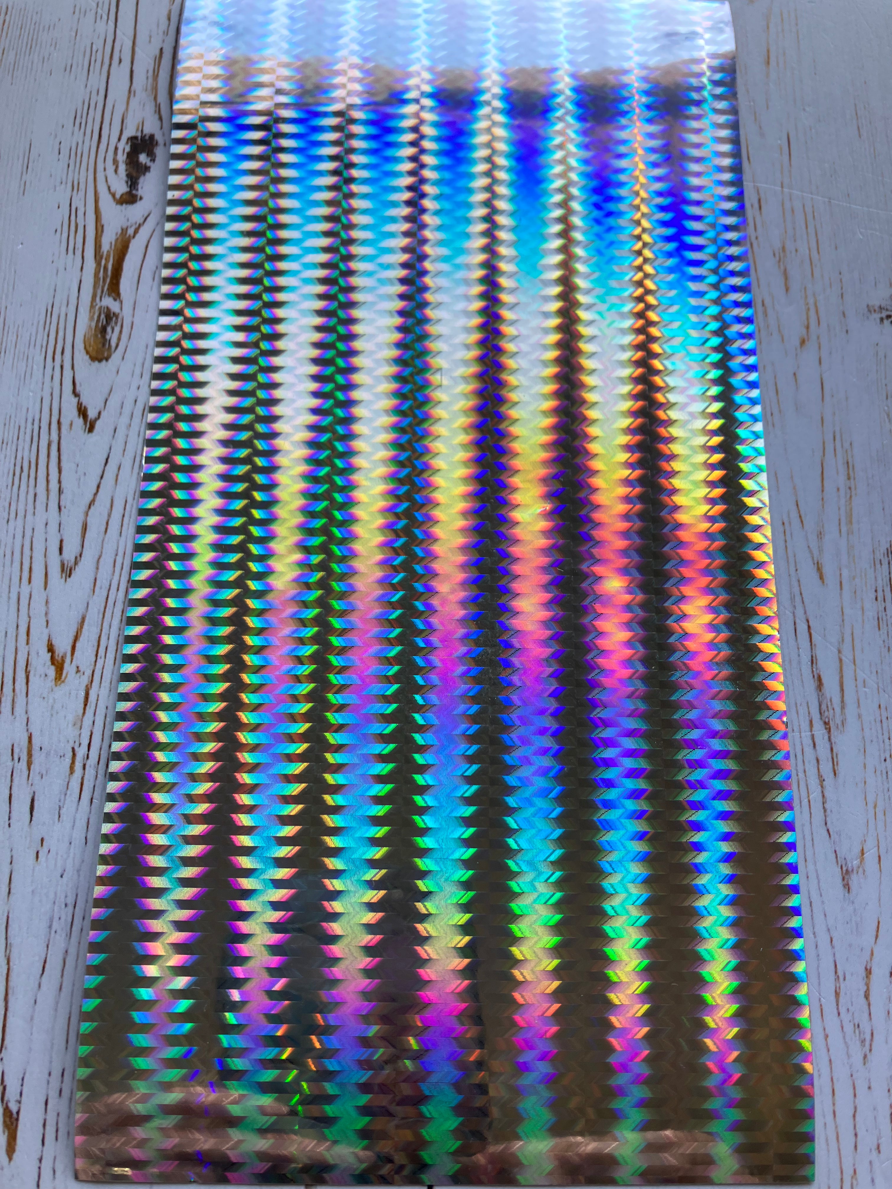 9 Pieces of Holographic Vinyl Sheets 20 cm x 10 cm x 0.2mm