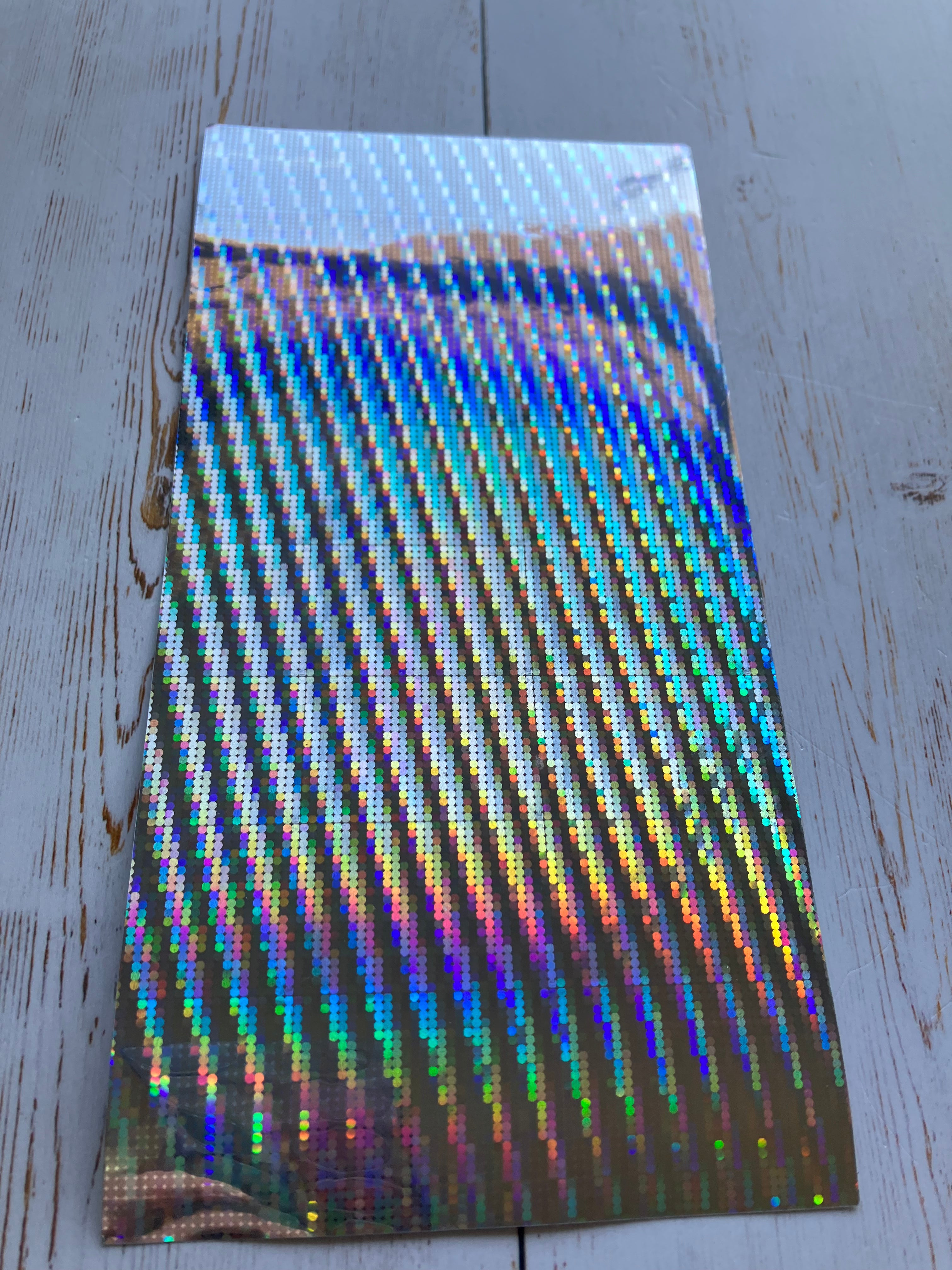 9 Pieces of Holographic Vinyl Sheets 20 cm x 10 cm x 0.2mm