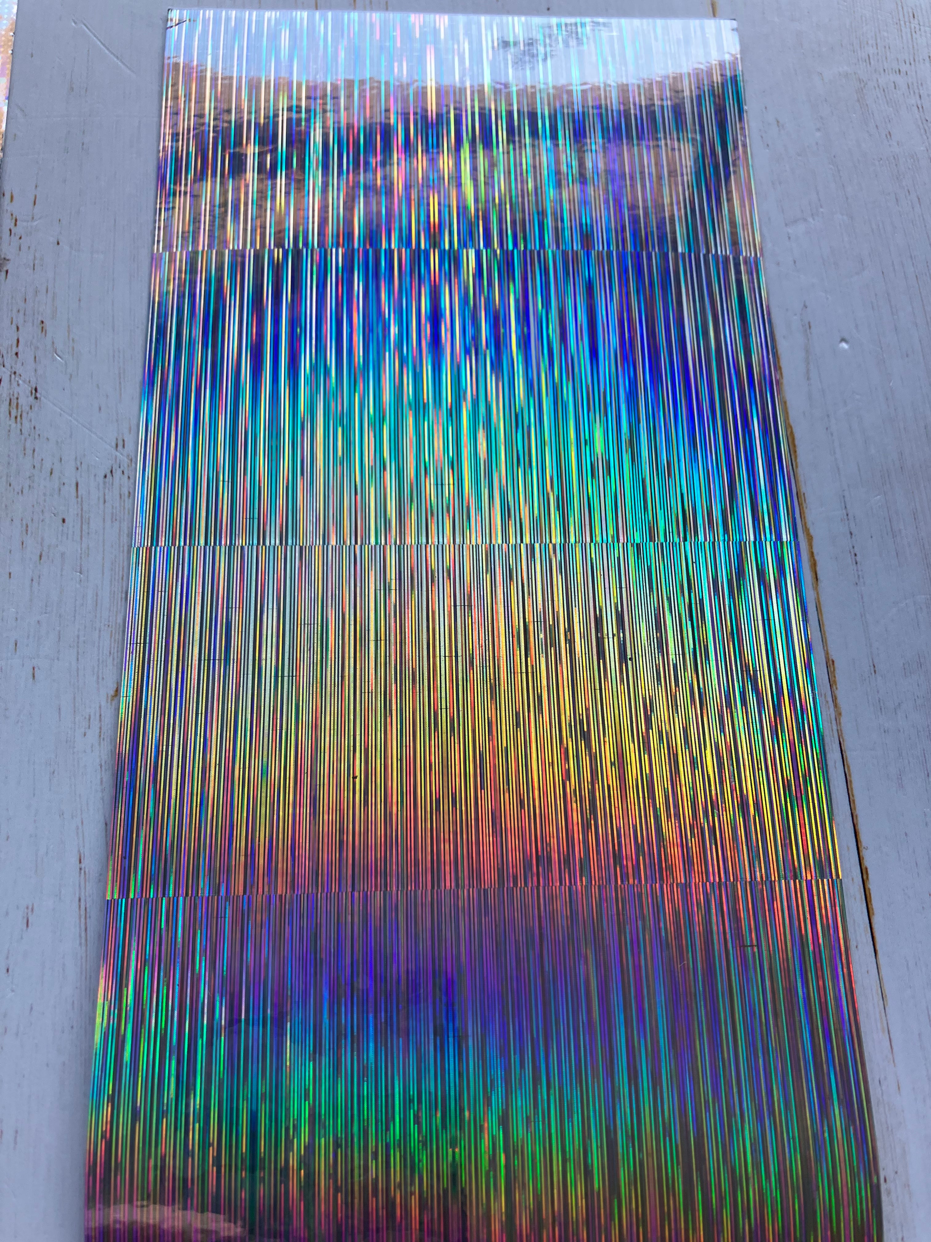 9 Pieces of Holographic Vinyl Sheets 20 cm x 10 cm x 0.2mm