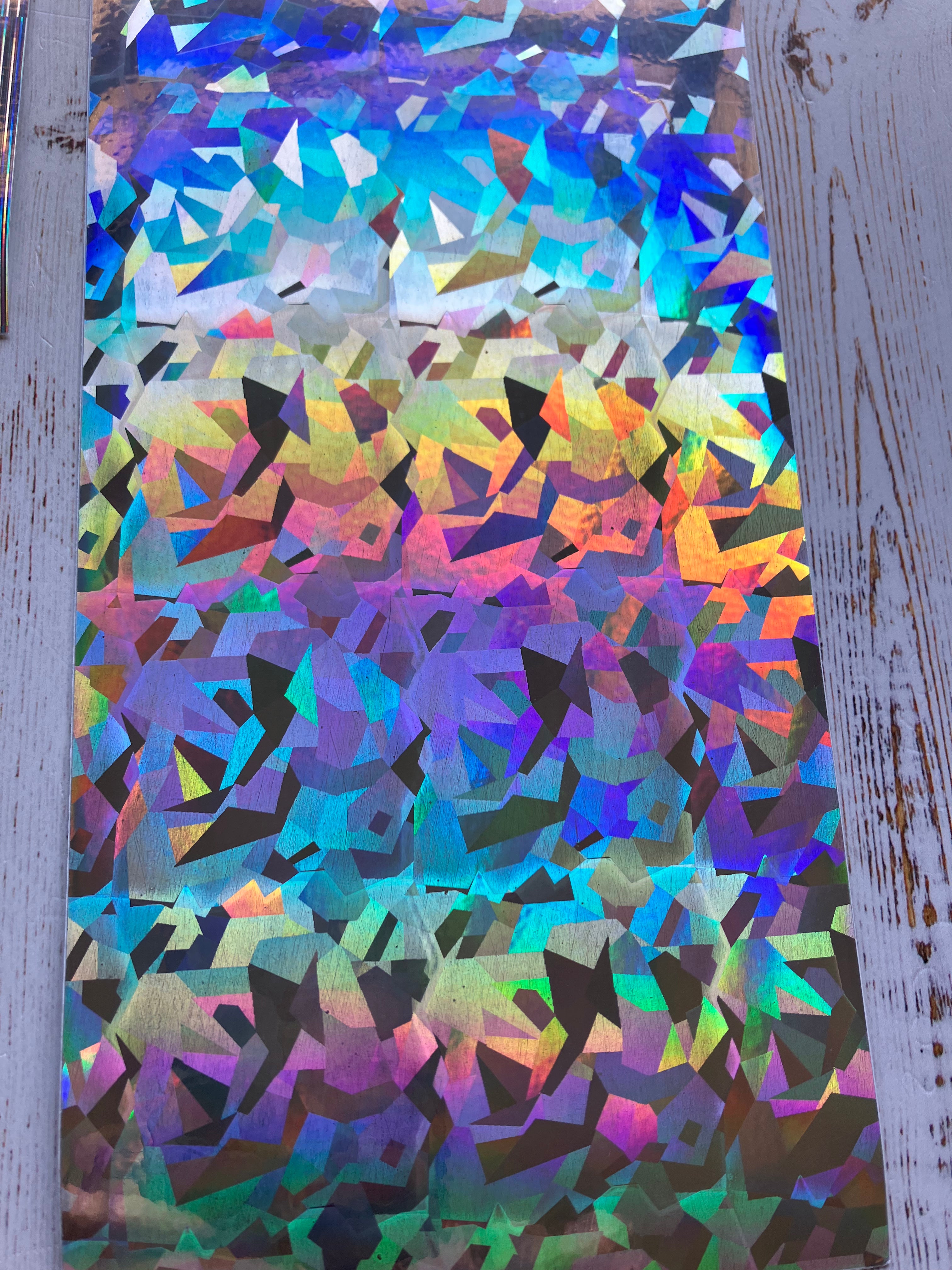 9 Pieces of Holographic Vinyl Sheets 20 cm x 10 cm x 0.2mm