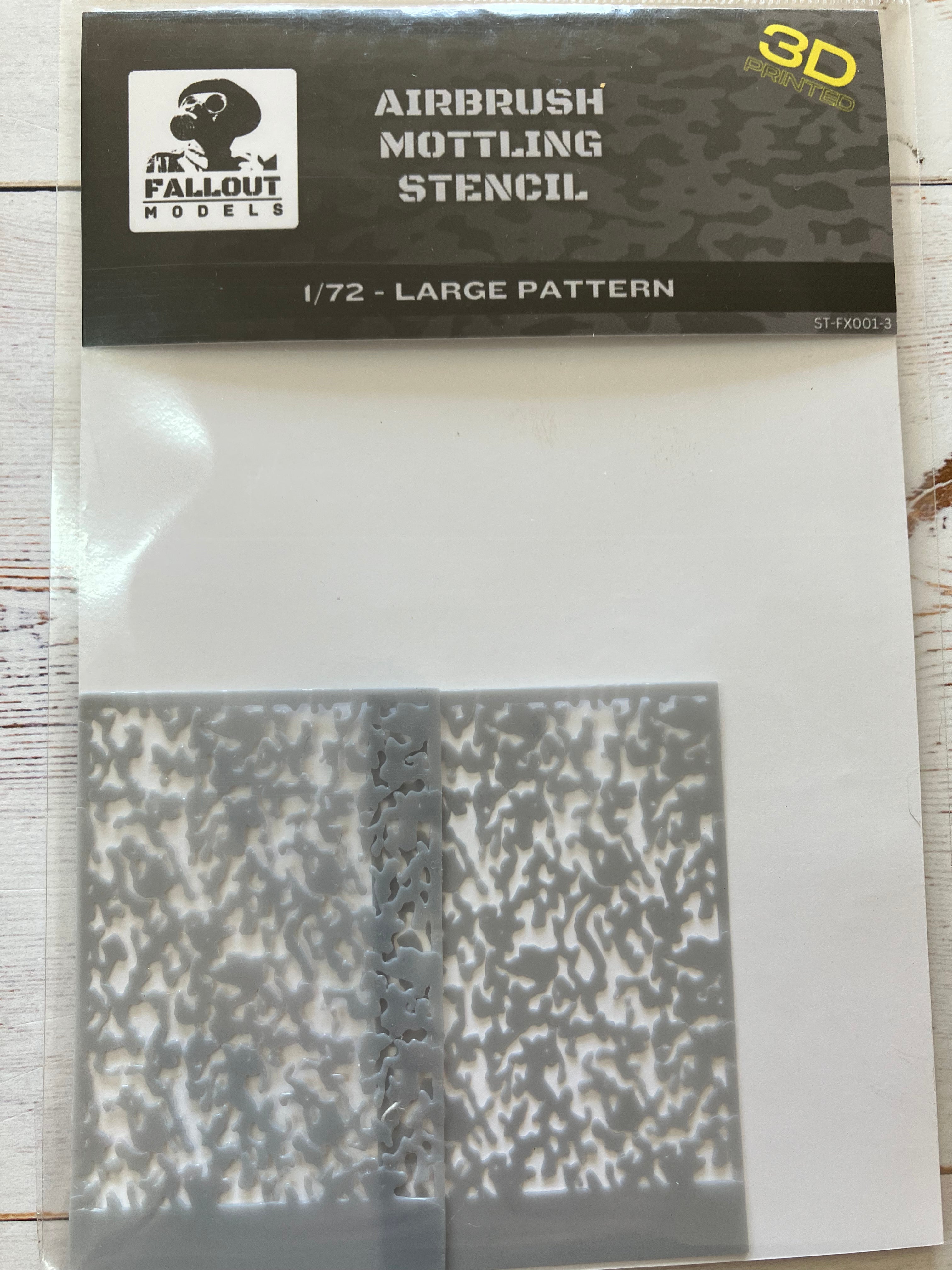 Airbrush Mottling Large Pattern Stencil 1/72