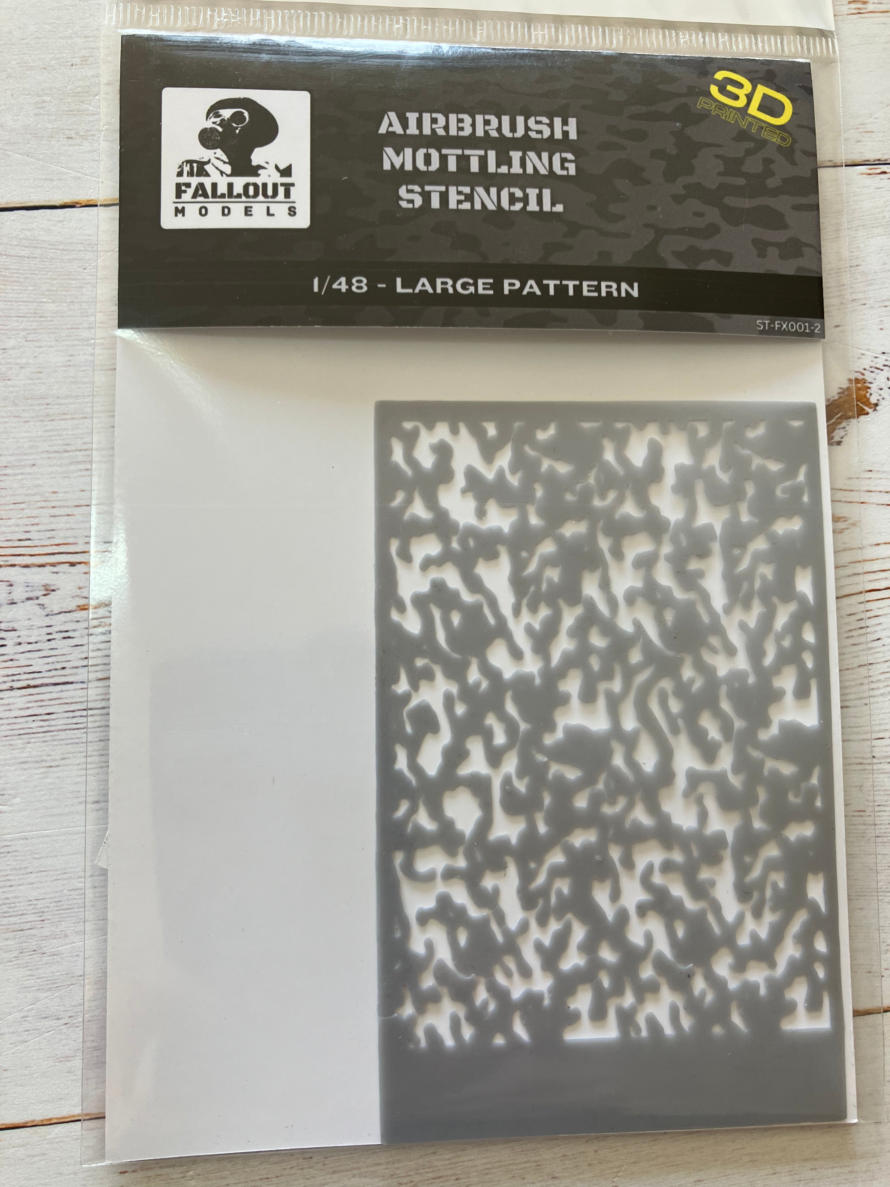 Airbrush Mottling Large Pattern Stencil 1/48