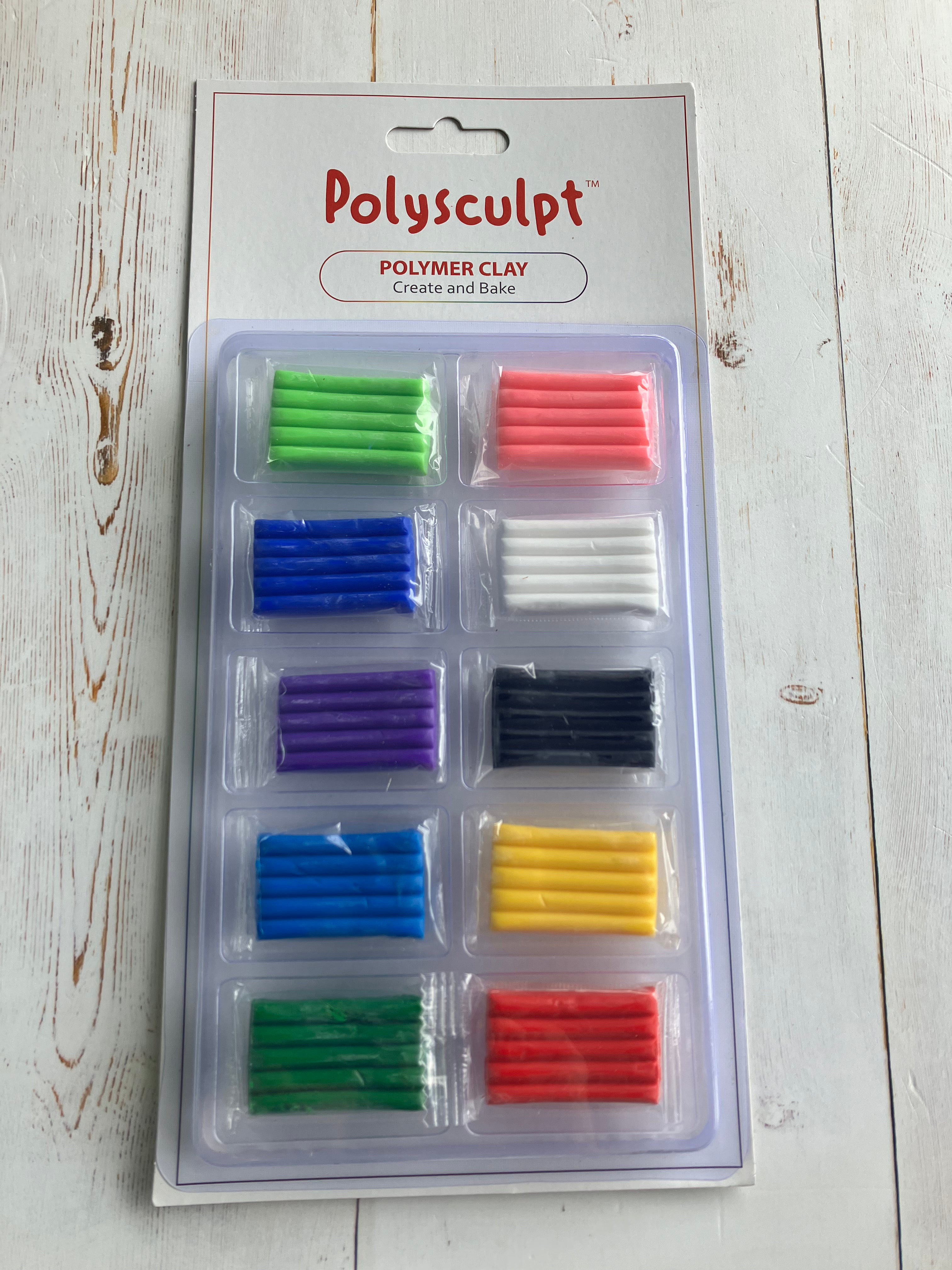 Polysculpt™ Blister Pack Polymer clay  -  10x 10g Clay