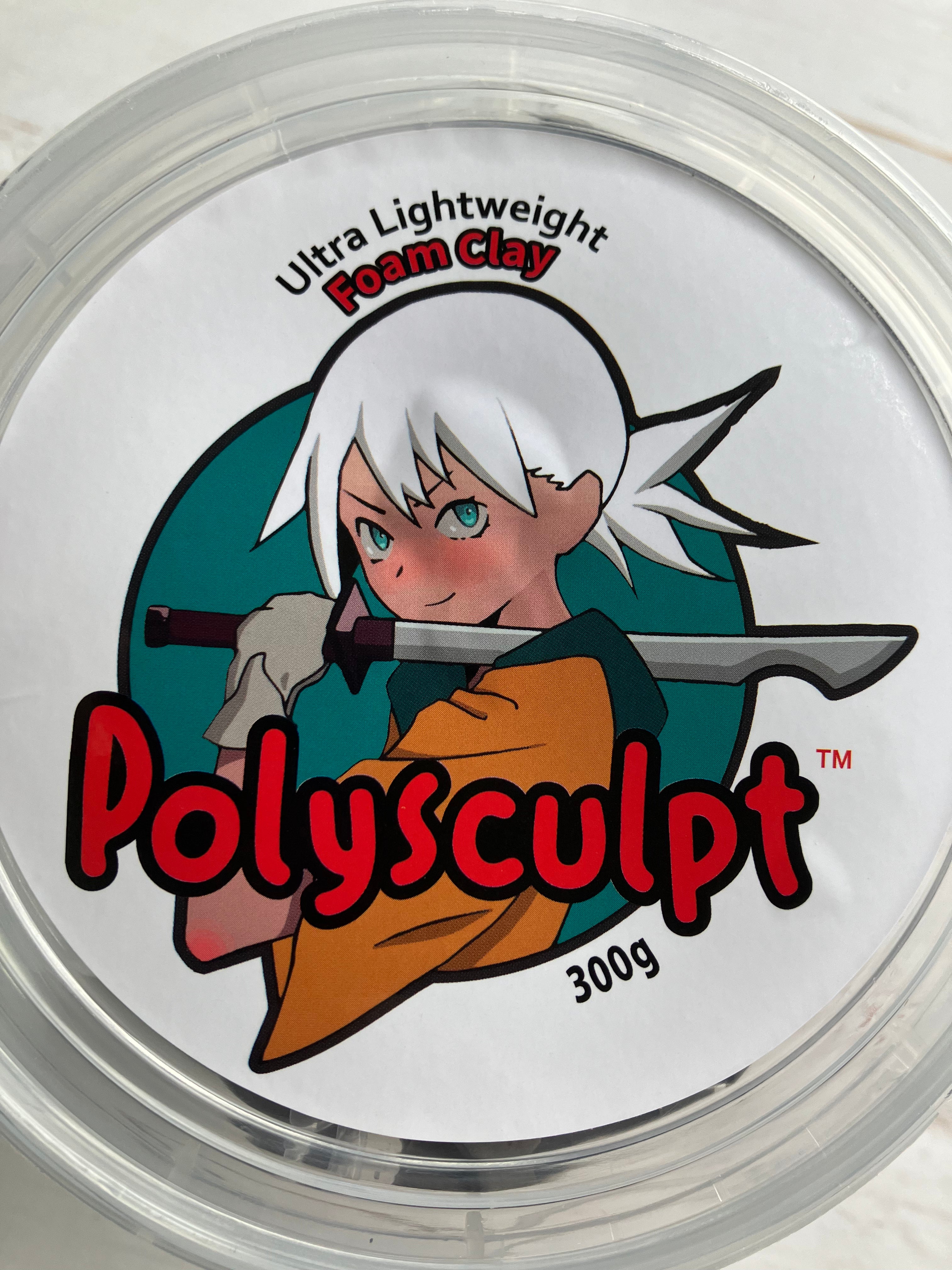 Black  Polysculpt™ Ultra Lightweight Foam Clay -  300g