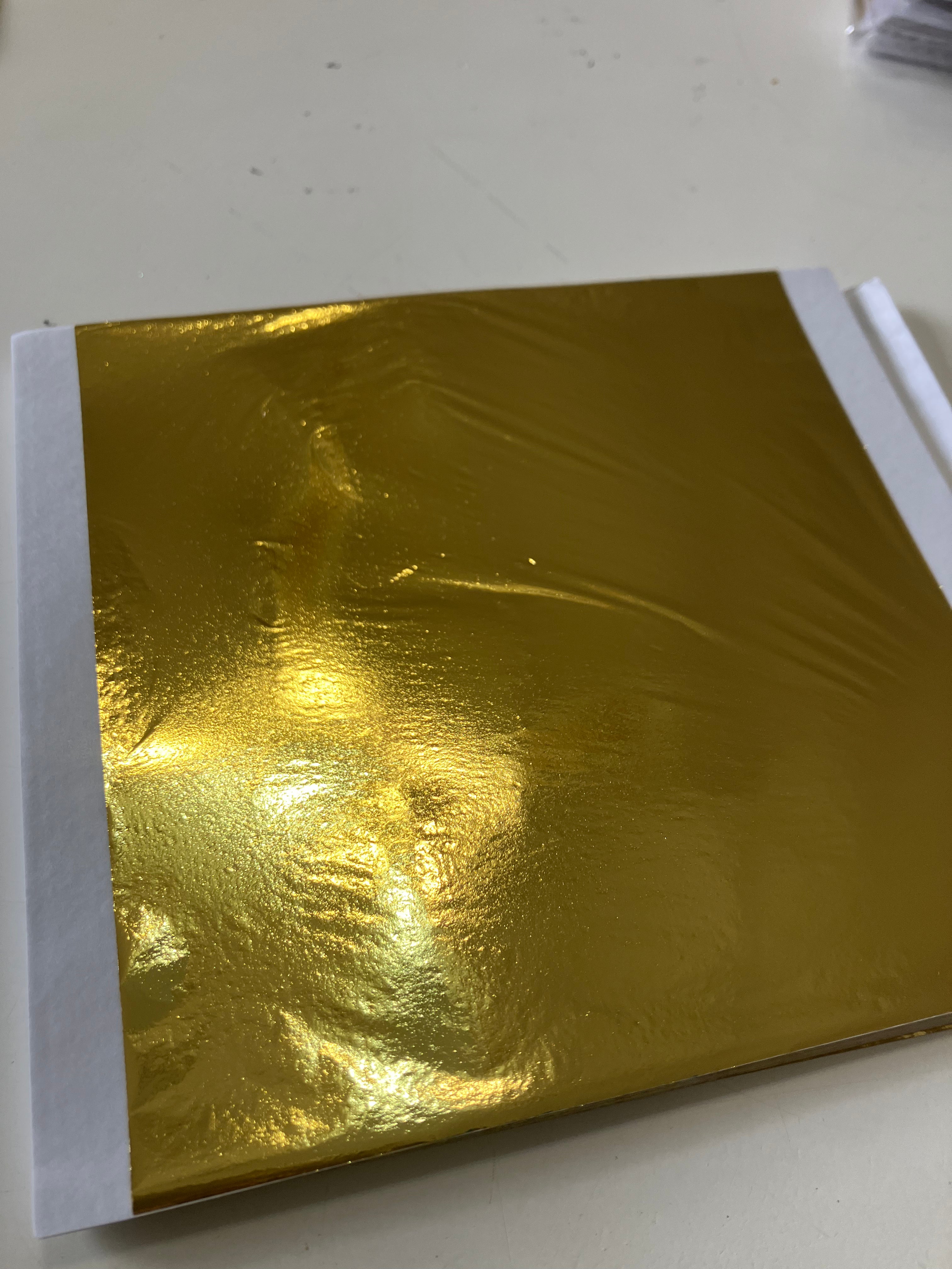 Gold Leaf sheets 14cm x 14cm (100 sheets)