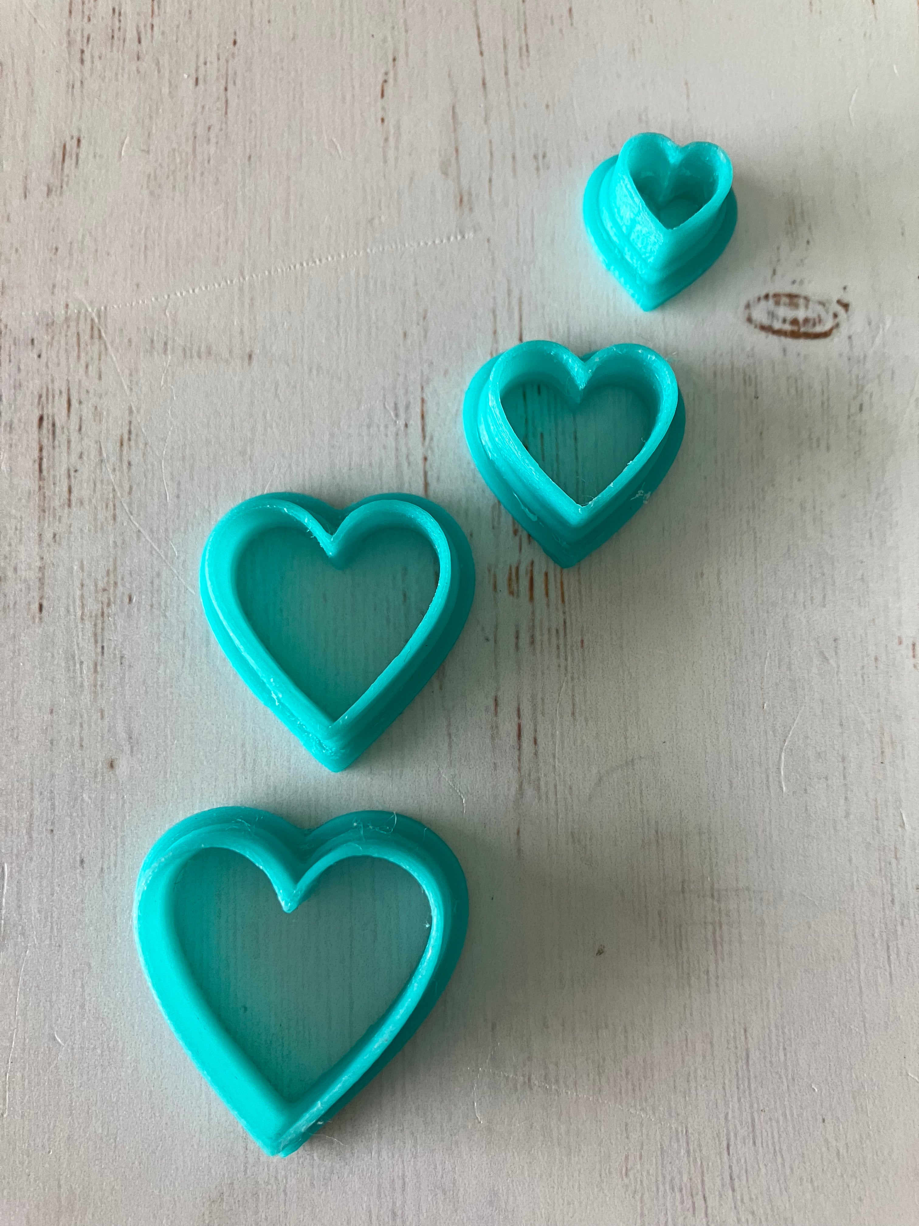 3D Gizmo's - Hearts Cutters (4)