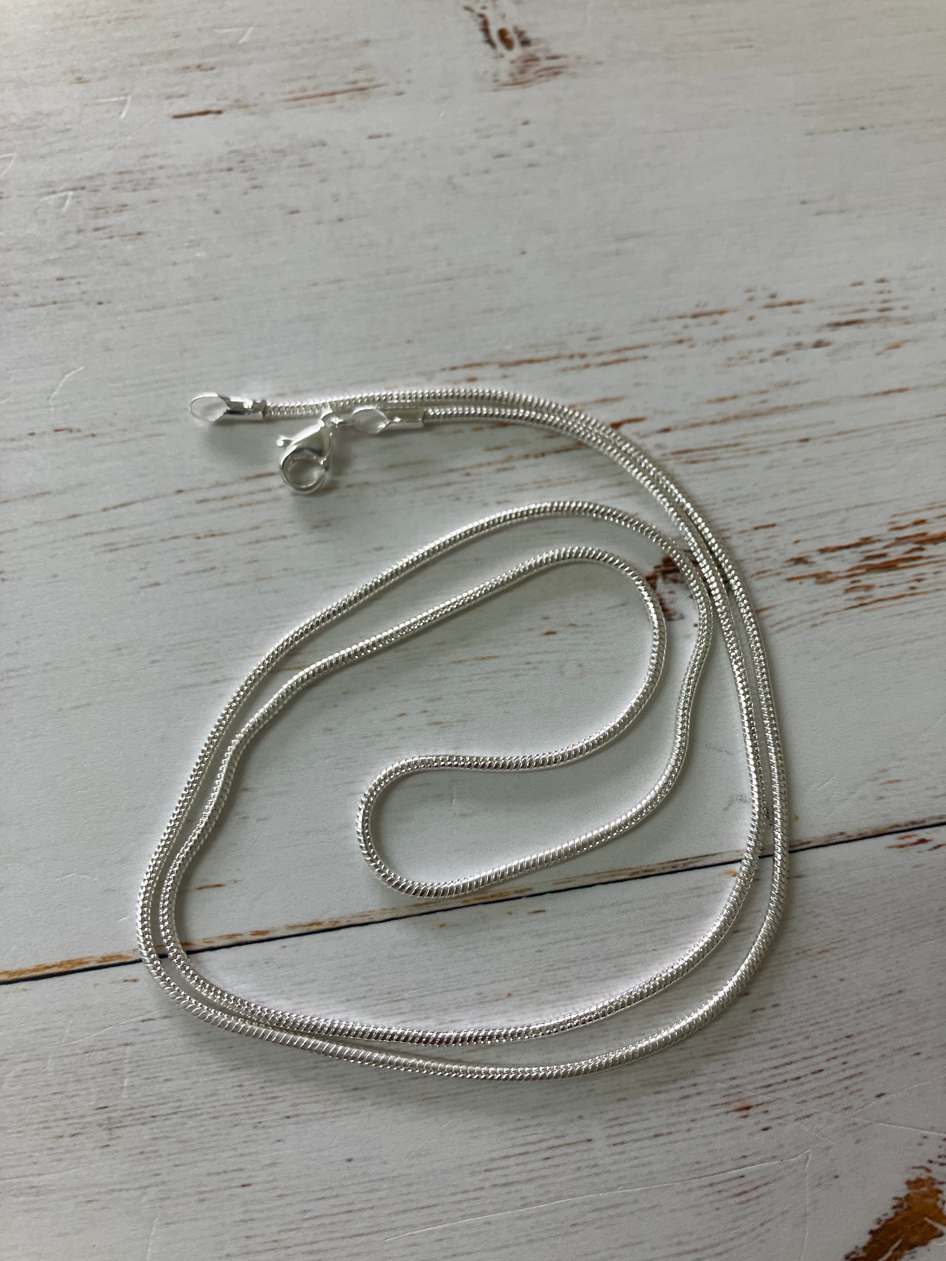 Silver colour plated necklace ONLY