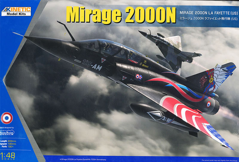 KIN48124 - Kinetic 1/48 Mirage 2000N La Fayette / US Tour