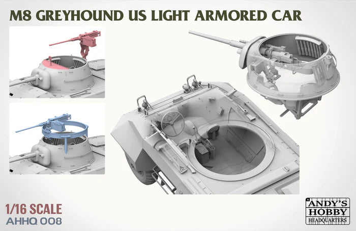 Andy's Hobby Headquarters AHHQ-008 -  1/16 US M8 Greyhound