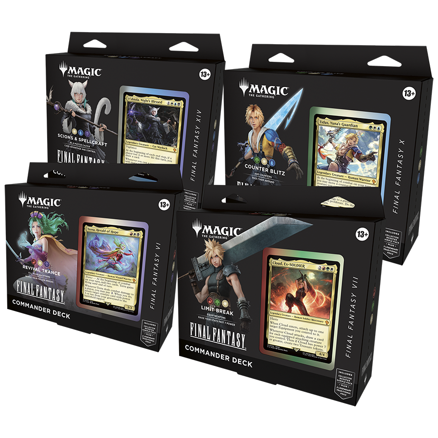 Final Fantasy Commander Decks - Regular Full Set