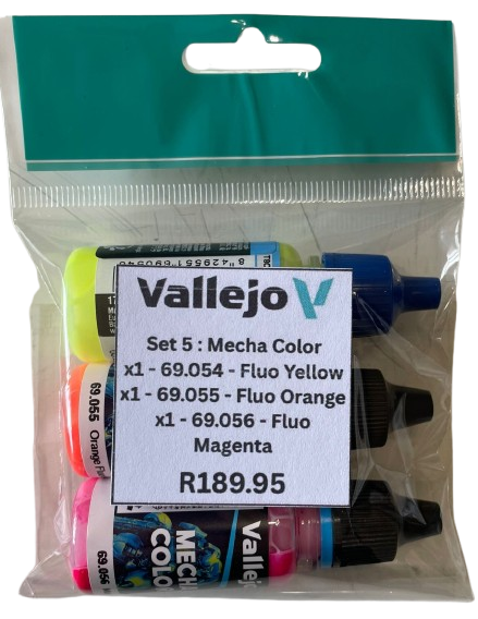 Vallejo Set 5: Neon Mecha Color x3