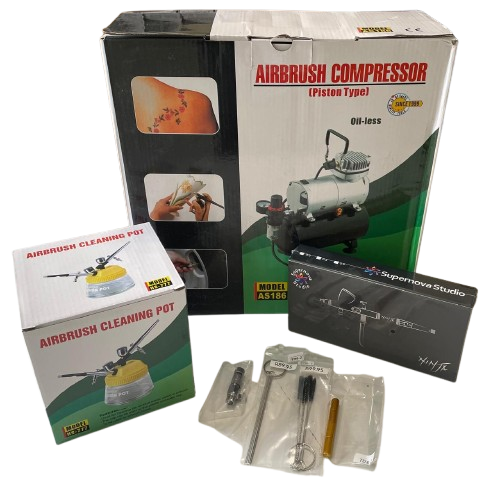 Ninja Airbrush & Compressor Starter Pack