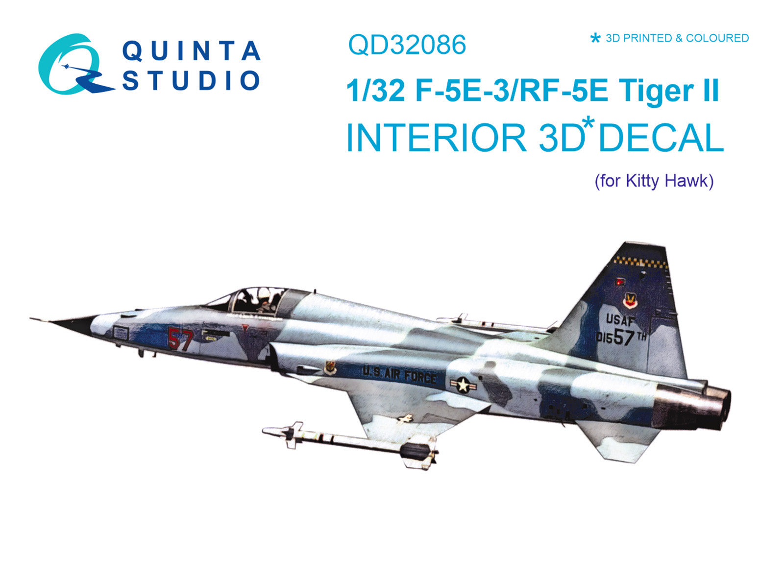 Quinta Studio - 1/32 F-5E-3/RF-5E - QD32086 for Kittyhawk kit