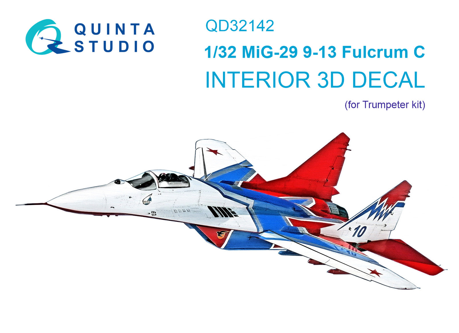 Quinta Studio - 1/32 MiG-29 9-13 Fulcrum C QD32142 for Trumpeter kit