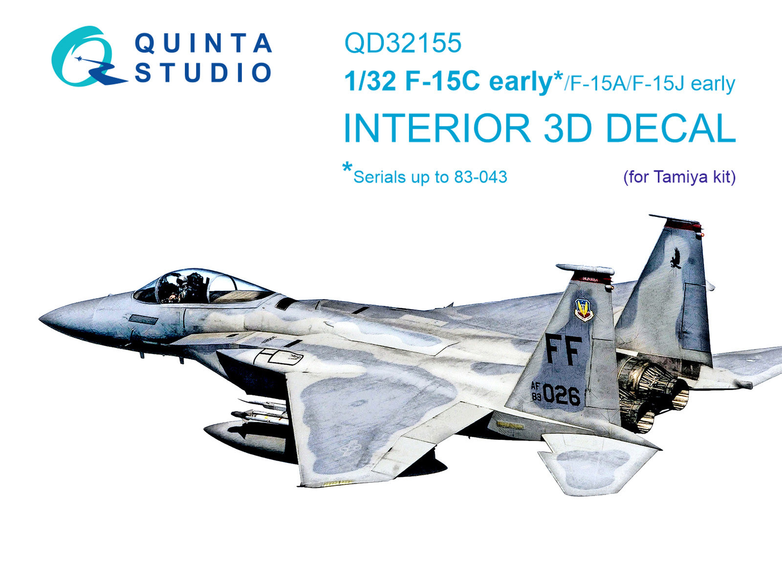 Quinta Studio - 1/32 F-15C early/F-15A/F-15J early QD32155 for Tamiya kit