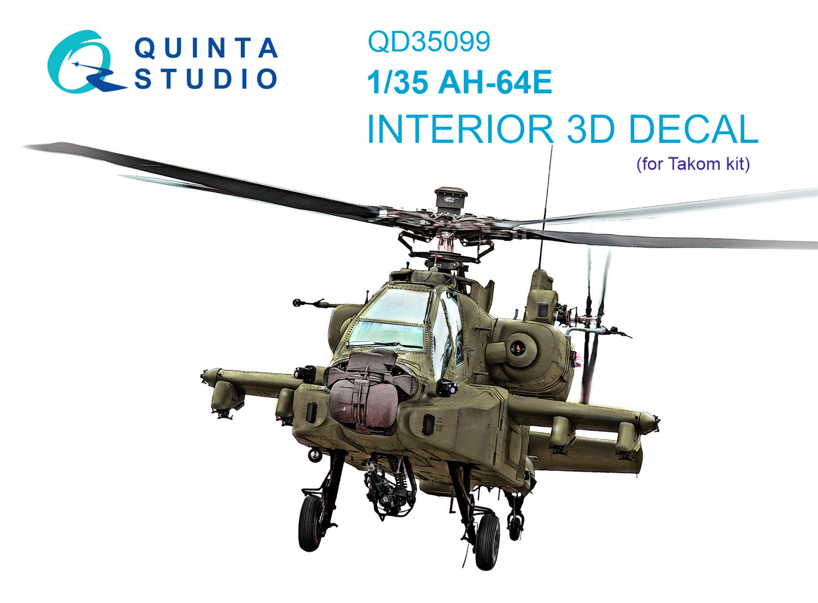 Quinta Studio - 1/35 AH-64E QD35099 for Takom kit