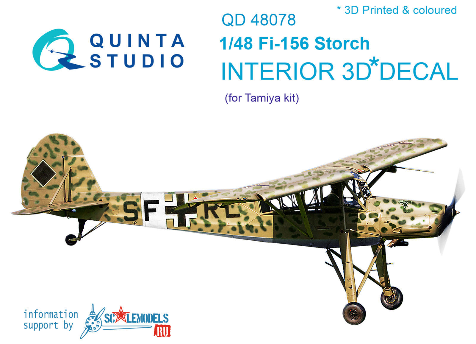 Quinta Studio - 1/48 Fi-156 QD48078 for Tamiya kit