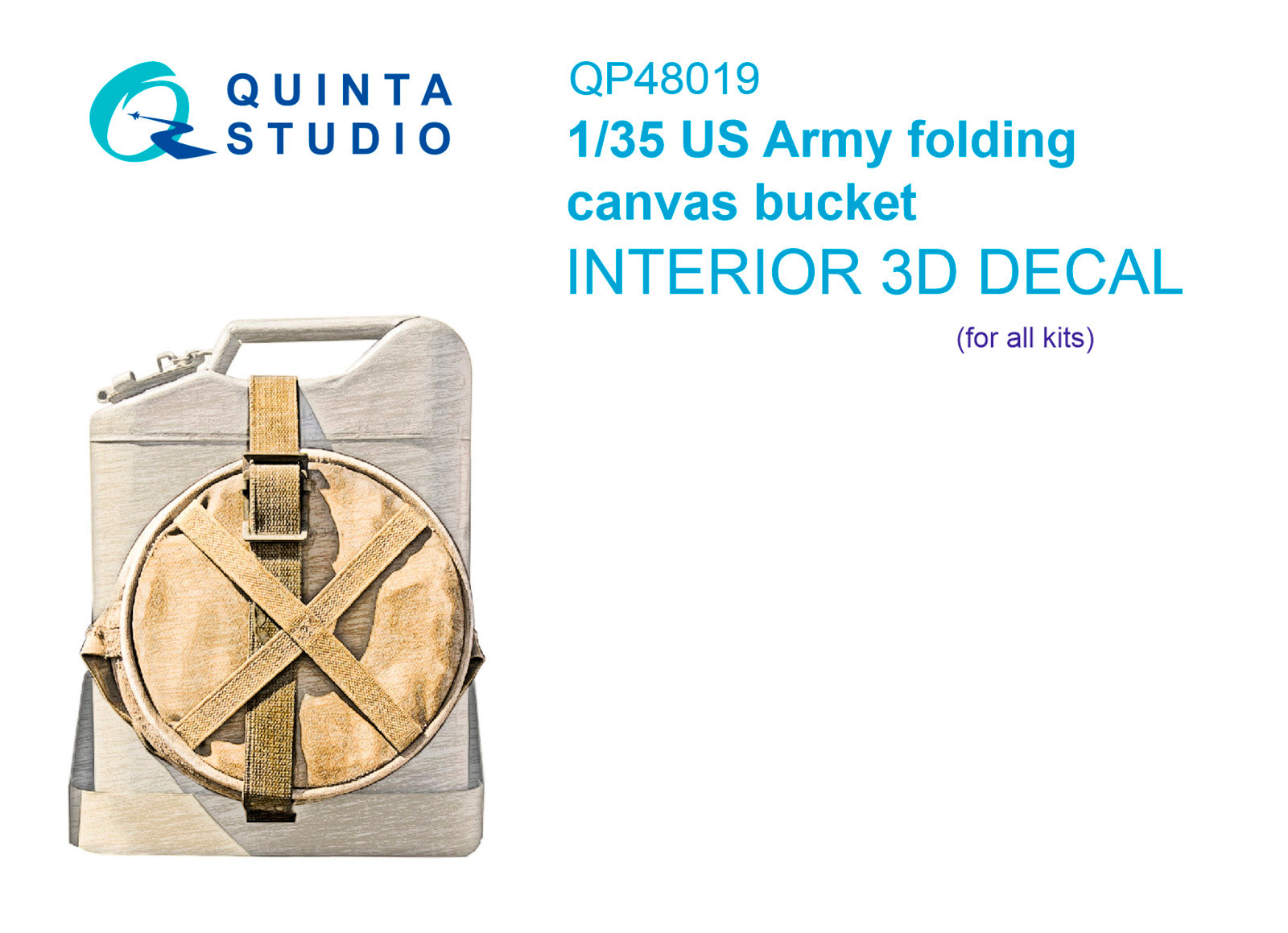 Quinta Studio - 1/48 US Army folding canvas bucket - QP48019 for all kits