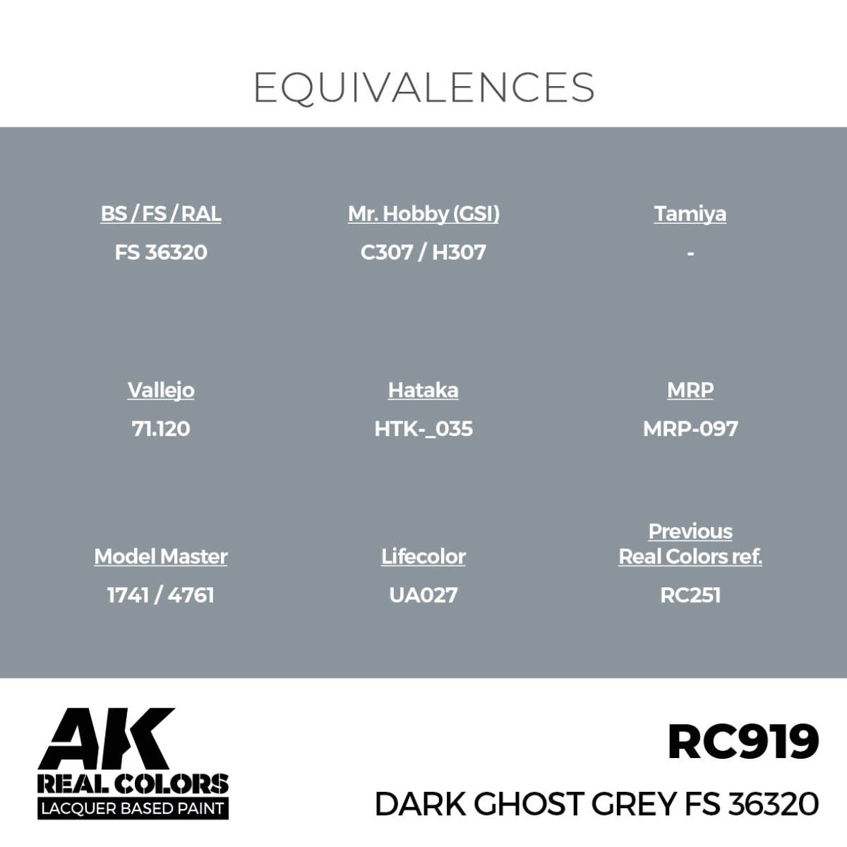 RC919 - DARK GHOST GREY FS 36251 -  17ML