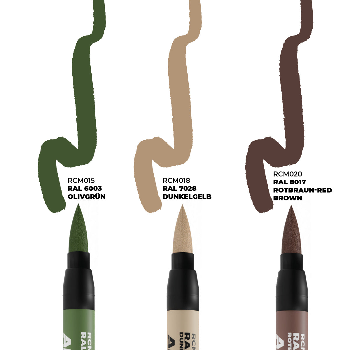 RCM108 - LATE GERMAN AFV CAMO COLORS – RC MARKERS SET