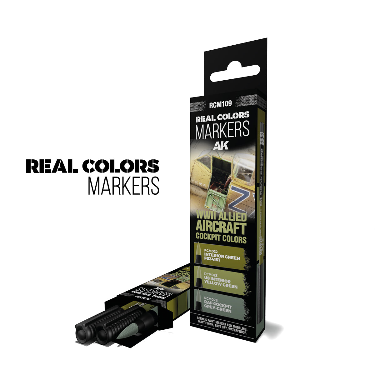 RCM109 - WWII ALLIED AIRCRAFT COCKPIT COLORS – RC MARKERS SET