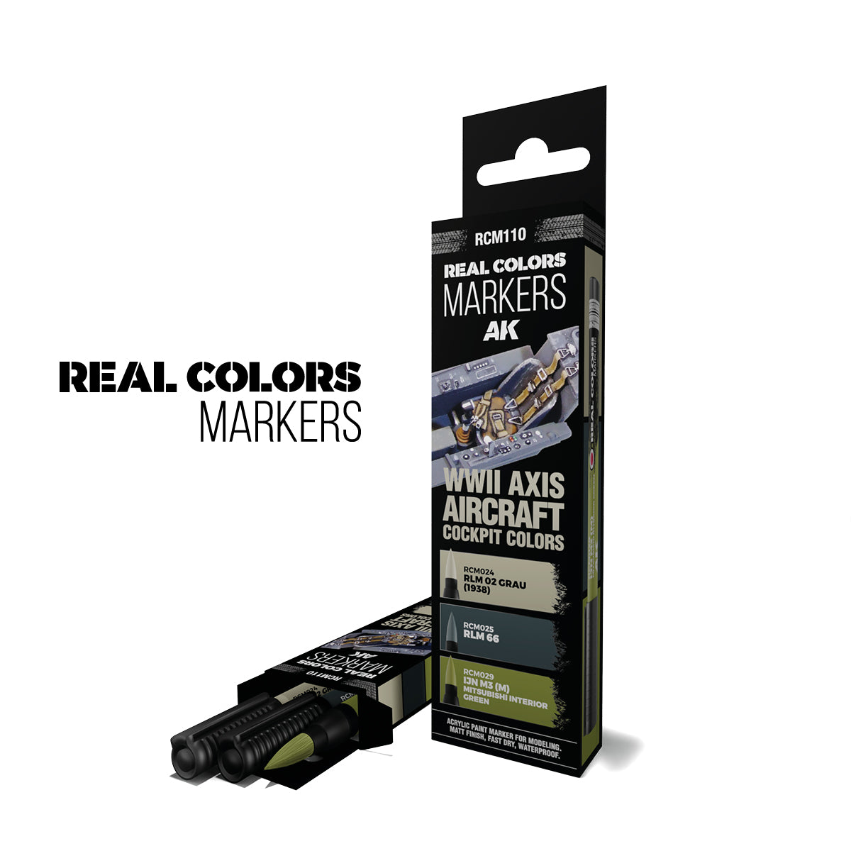 RCM110 - WWII AXIS AIRCRAFT COCKPIT COLORS – RC MARKERS SET