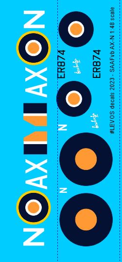 1/48 SAAF Spitfire AX-N Scale Decals