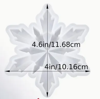 1 Pcs - Large Snowflake - Silicone Mould