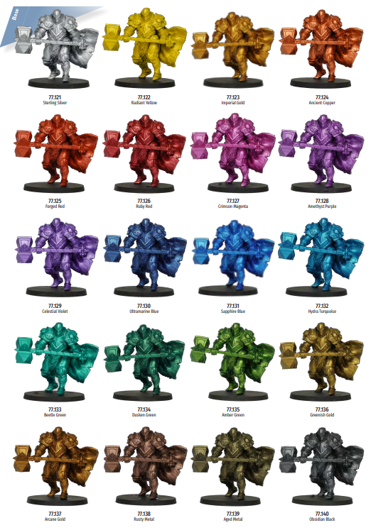 77.122 - Radiant Yellow  - Vallejo True Metallic Metal (18ml) - Base