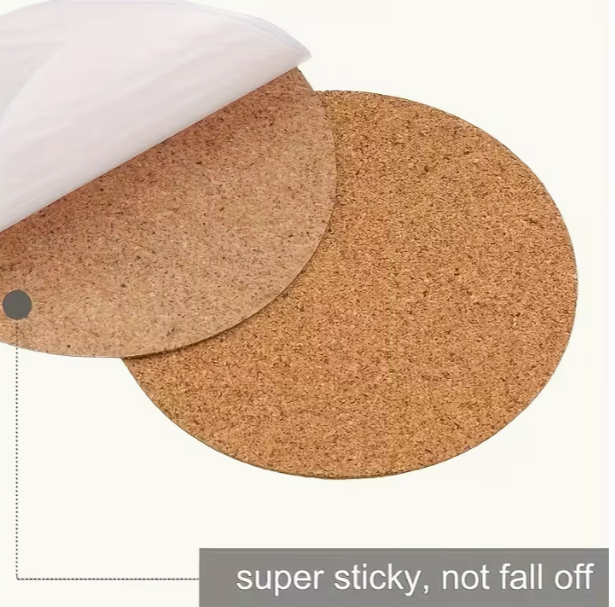 4 X Cork Circles - 9.5cm x 9.5cm