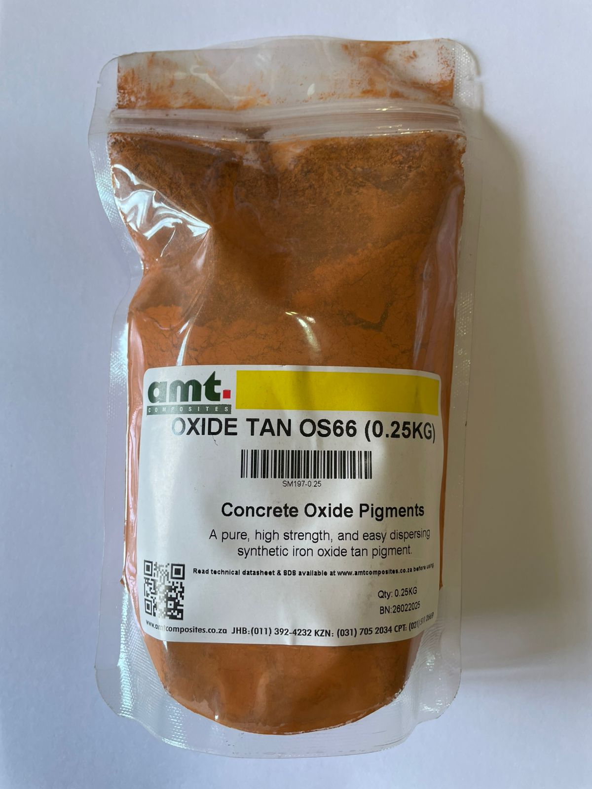 Tan Oxide Colour for Concrete OS66 – 0.25kg