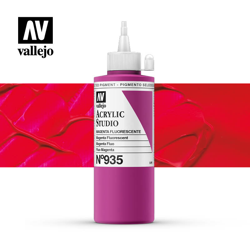 22.935 - Fluorescent Magenta - Acrylic Studio - 200 ml