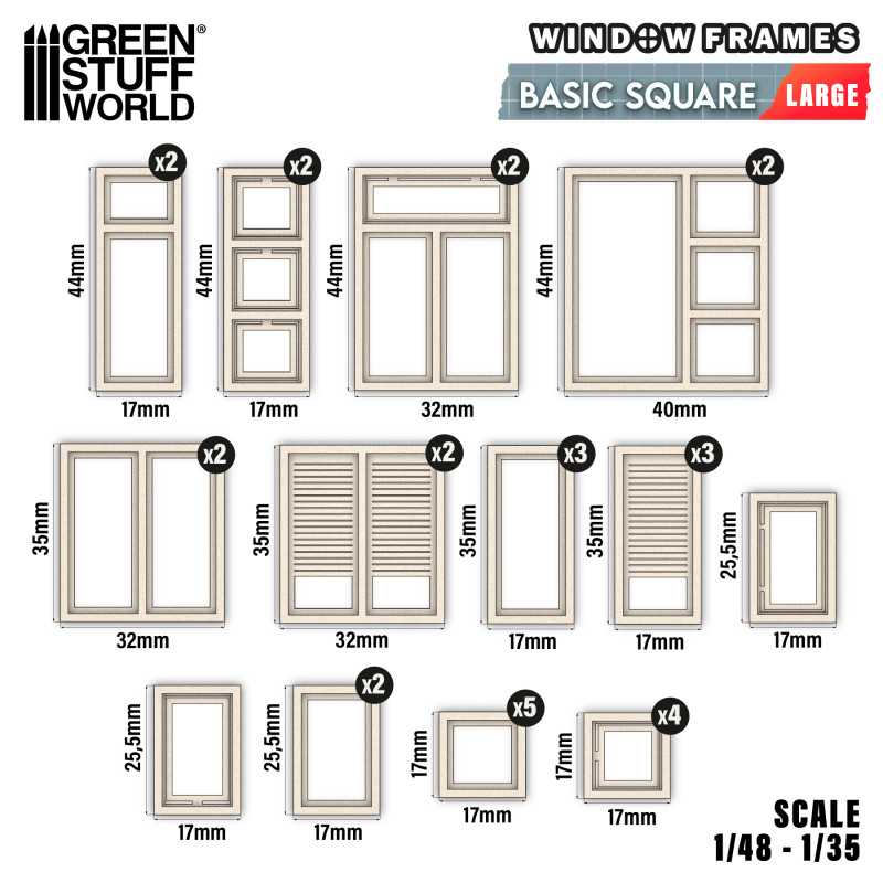 13699 - Basic Square Miniature Windows - Large