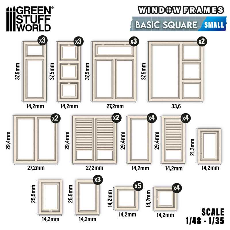 13700 - Basic Square Miniature Windows - Small