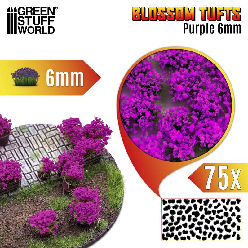 13005  - Purple Blossom Tuft X 75