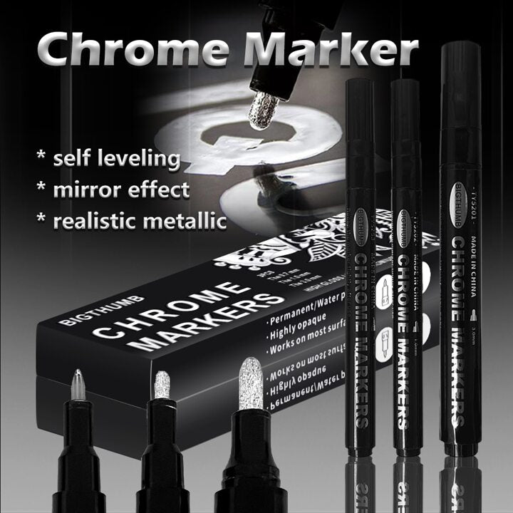 3mm Chrome Marker - Silver - EACH
