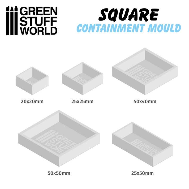 Containment Moulds for Square Bases x 5