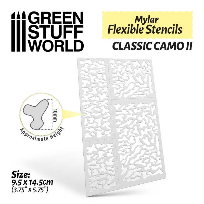 3683 - Mylar Flexible Stencil - Classic Camo 2