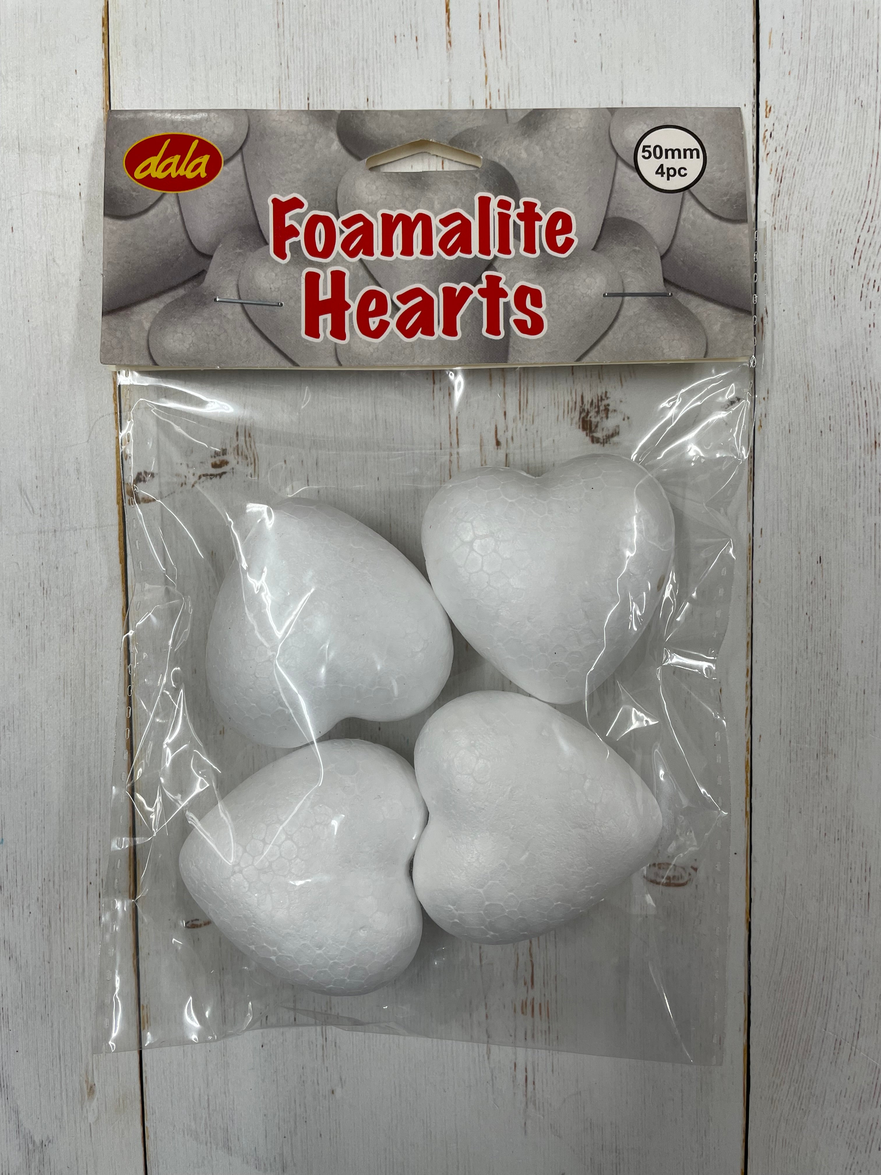 Foam Heart - 50mm - 4PCS