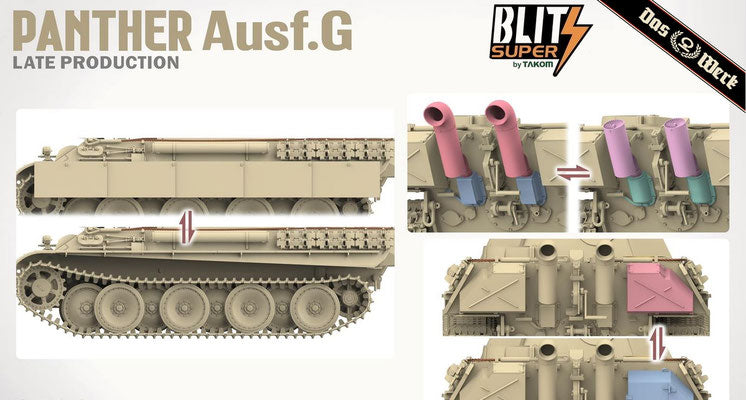 DW35041 - 1/35 -Panther Ausf. G Late Production Super Blit