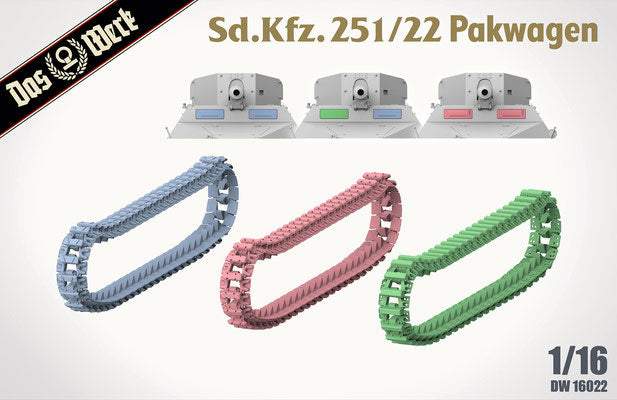 DW16022 -  1/16 - Sd.Kfz. 251/22 Ausf. D "Pakwagen" - No Figures Included