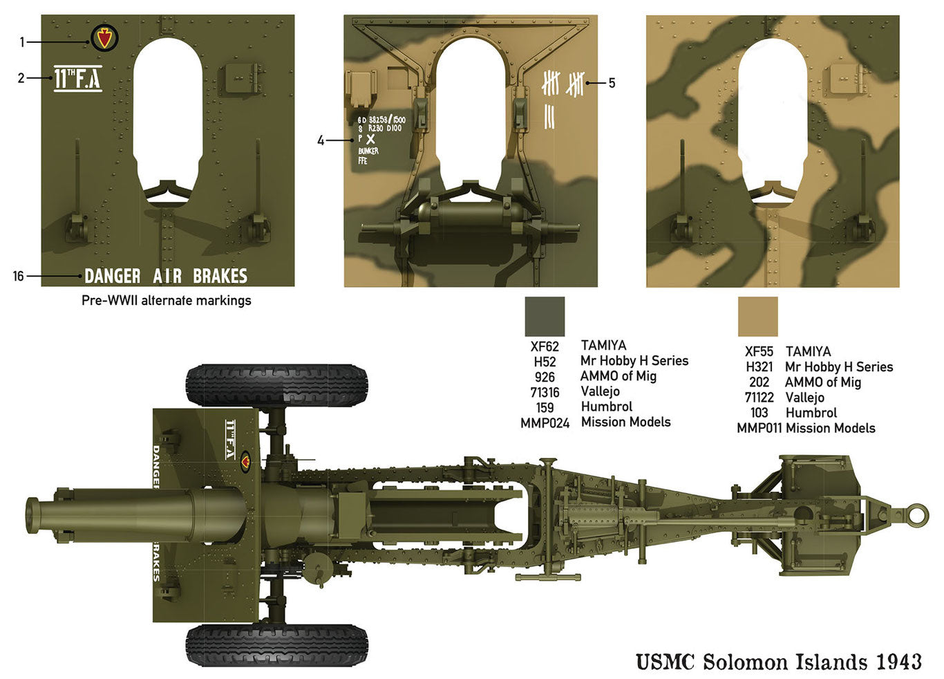 DW35023 - 1/35 - US 155mm Howitzer M1918