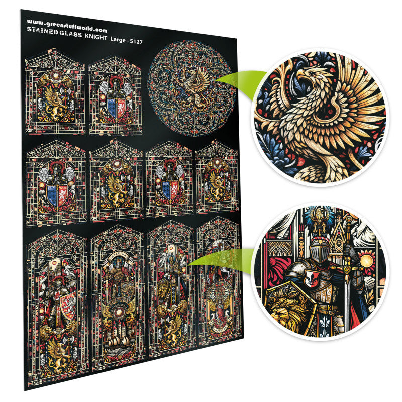 5127 - Knight Stained Glass - Large