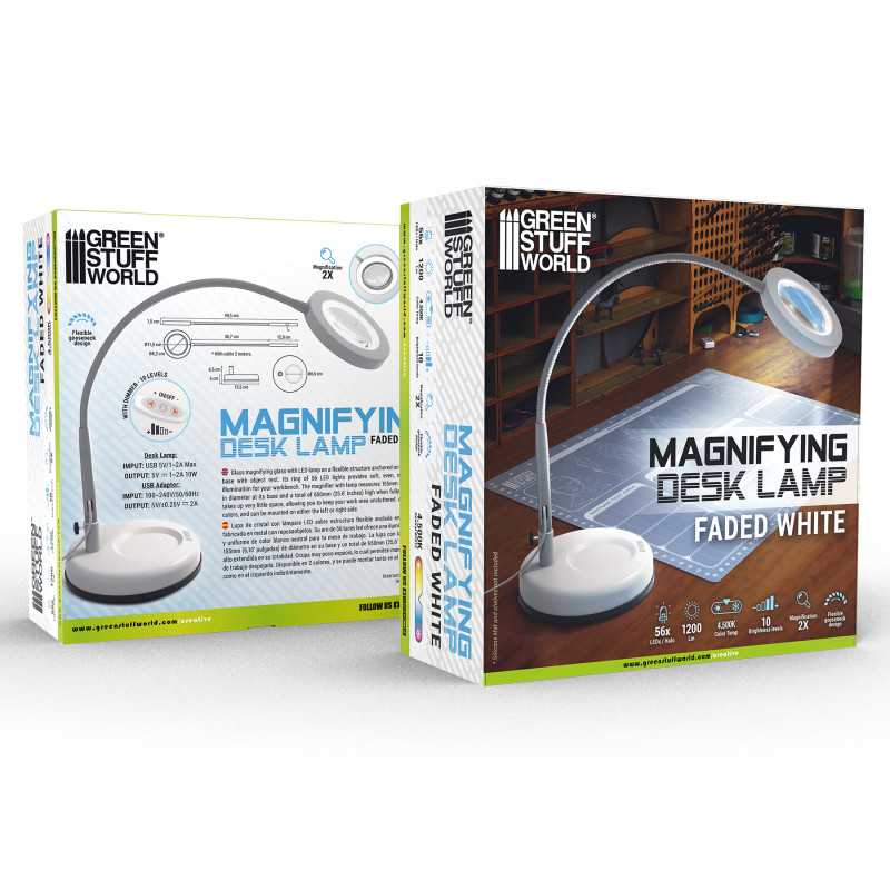 5595 - Magnifying desk lamp - Faded White